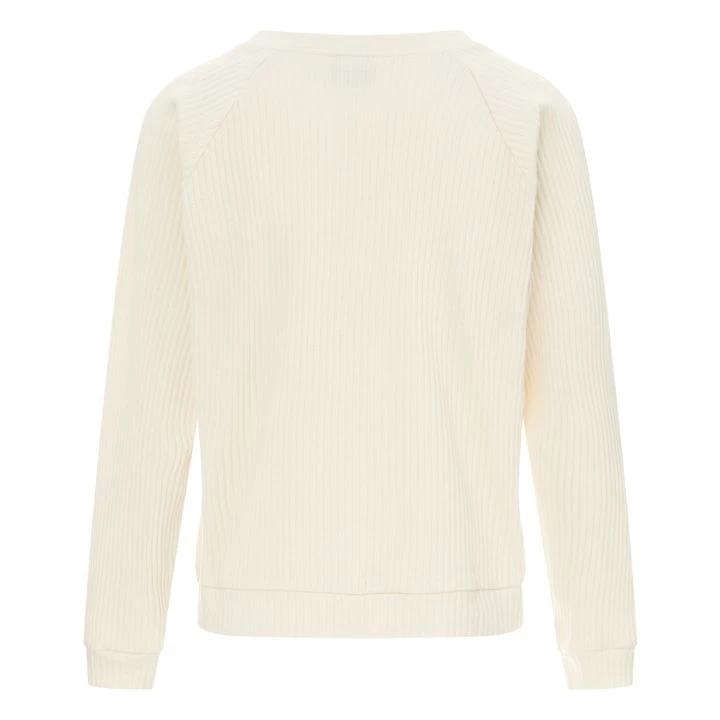 Basic Ribbed Sweatshirt | Off White 8 Basic Ribbed Sweatshirt | Off White - Image 6