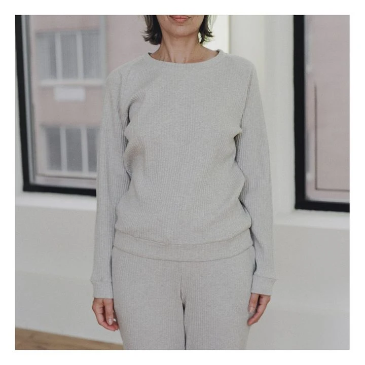 Basic Ribber Sweatshirt | Grey 4 Basic Ribber Sweatshirt | Grey - Image 2