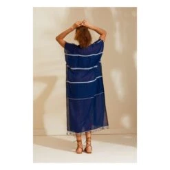 Classic Nunu Caftan | Navy Blue -A.P.C. Store classic nunu caftan 2