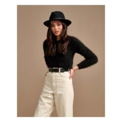 Bellerose Datti Angora Jumper - Women's Collection | Black -A.P.C. Store datti angora jumper women s collection 1 9