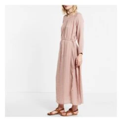 Nina Long Dress - Woman Collection | Dusty Pink S007 -A.P.C. Store nina long dress woman collection 1 2