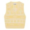 Ganni Graphic Logo Recycled Wool Vest | Yellow -A.P.C. Store unnamed file 1059