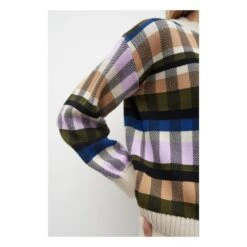 Organic Cotton Checkered Autumn Sweater | Ecru -A.P.C. Store unnamed file 1068