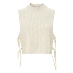 Vanessa Bruno Ania Sleeveless Merino Wool Vest | Beige