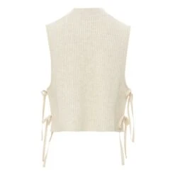 Vanessa Bruno Ania Sleeveless Merino Wool Vest | Beige -A.P.C. Store unnamed file 1074