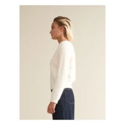 Bellerose Dattor Angora Sweater - Women's Collection | Ecru -A.P.C. Store unnamed file 1091