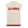 Ganni Organic Cotton Knitted Vest | Cream -A.P.C. Store unnamed file 1120
