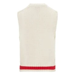Ganni Organic Cotton Knitted Vest | Cream -A.P.C. Store unnamed file 1124