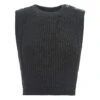 Everdine Merino Sleeveless Jumper - Women's Collection | Charcoal Grey