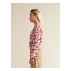 Bellerose Domca Sparkly Striped Sweater - Women's Collection | Pink -A.P.C. Store unnamed file 1142