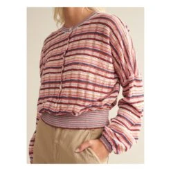 Bellerose Domca Sparkly Striped Sweater - Women's Collection | Pink -A.P.C. Store unnamed file 1143