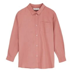 Edgar Organic Cotton Poplin Shirt | Rosewood