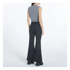 Ganni Graphic Wool Sleeveless Cropped Sweater | Grey -A.P.C. Store unnamed file 1178