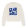 Ganni World Recycled Wool Graphic Jumper | Ecru -A.P.C. Store unnamed file 1187
