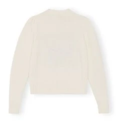 Ganni World Recycled Wool Graphic Jumper | Ecru -A.P.C. Store unnamed file 1191