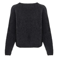 American Vintage East Alpaca Crew Neck Jumper | Marled Charcoal Grey -A.P.C. Store unnamed file 1196