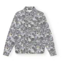 Ganni Brunnera Organic Cotton Denim Shirt | Blue