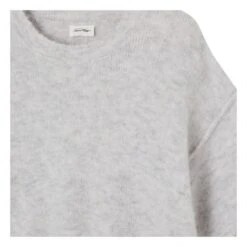 American Vintage East Alpaca Short Sleeved Sweater | Light Eather Grey -A.P.C. Store unnamed file 1220