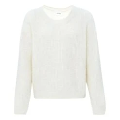 American Vintage East Alpaca Wool Crew Neck Jumper | Ecru