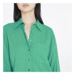 Sydney Cotton Poplin Shirt | Green -A.P.C. Store unnamed file 135