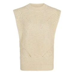 Pull Sans Manches Auril Laine | Ecru