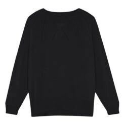 Organic Silk And Cotton Sweater | Black