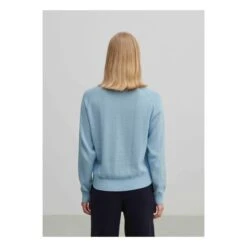Organic Cotton Pointelle Sweater - Women's Collection | Light Blue -A.P.C. Store unnamed file 1397
