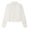 Cleo Guipures Shirt | White