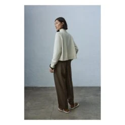 Merino Wool And Cashmere Asymmetrical Neckline Jumper | Natural -A.P.C. Store unnamed file 1413