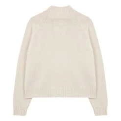 Merino Wool And Cashmere Asymmetrical Neckline Jumper | Natural -A.P.C. Store unnamed file 1414