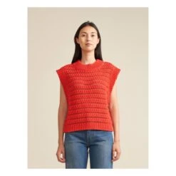 Bellerose Aiten Organic Cotton Sweater - Women’s Collection | Rouge Coquelicot -A.P.C. Store unnamed file 1419