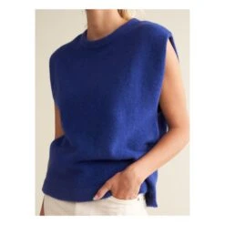 Bellerose Derho Sleeveless Sweater - Women's Collection | Blue -A.P.C. Store unnamed file 1428