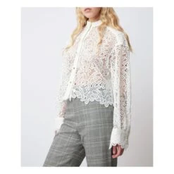 Cleo Guipures Shirt | White -A.P.C. Store unnamed file 143