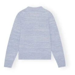 Ganni Pull Graphique Butterfly Laine Recyclée | Ice Blue -A.P.C. Store unnamed file 1439
