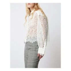 Cleo Guipures Shirt | White -A.P.C. Store unnamed file 144