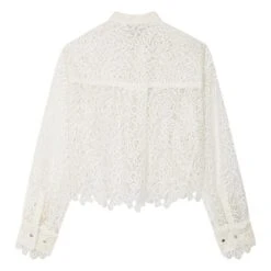 Cleo Guipures Shirt | White -A.P.C. Store unnamed file 145