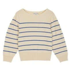 Organic Cotton Striped Jumper - Women’s Collection | Ecru