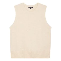 Soeur Namaste Sleeveless Sweater | Ecru