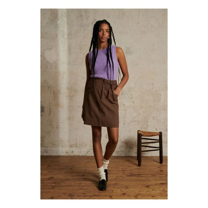 Soeur Namaste Sleeveless Sweater | Lilac 4 Soeur Namaste Sleeveless Sweater | Lilac - Image 2