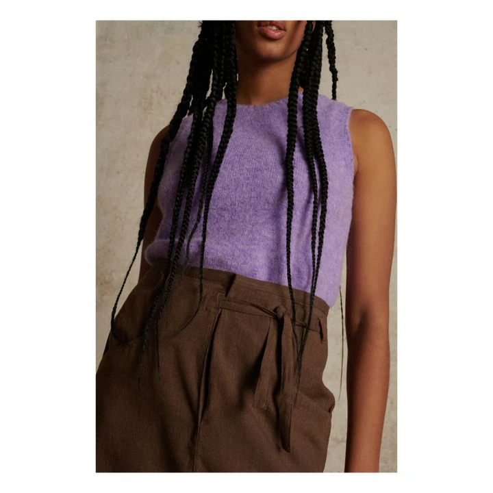 Soeur Namaste Sleeveless Sweater | Lilac 5 Soeur Namaste Sleeveless Sweater | Lilac - Image 3