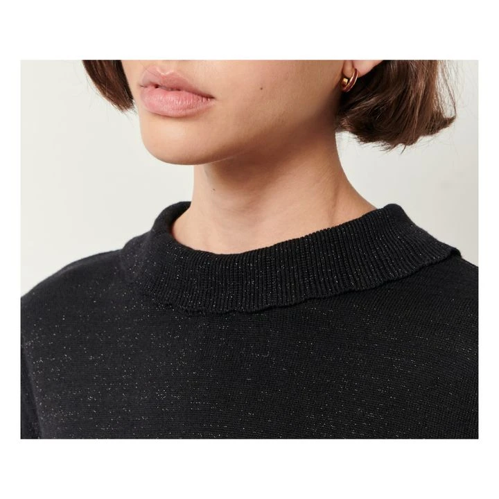 Greta Jumper | Bright Black 6 Greta Jumper | Bright Black - Image 4