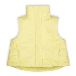 Rains Loop Sleeveless Puffer Jacket | Lemon Yellow