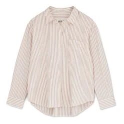 Lala Striped Organic Cotton Shirt | Rosewood