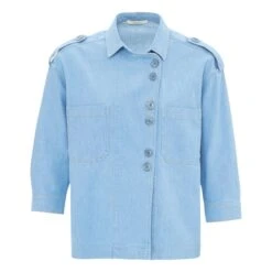 James Cotton And Linen Shirt | Light Blue
