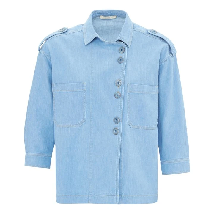 James Cotton And Linen Shirt | Light Blue 3 James Cotton And Linen Shirt | Light Blue