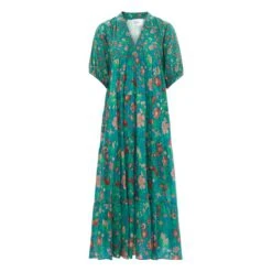 LEON & HARPER Organic Cotton Rizi Gipsy Dress | Green