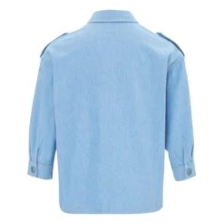 James Cotton And Linen Shirt | Light Blue 17 James Cotton And Linen Shirt | Light Blue -A.P.C. Store unnamed file 166