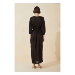 Organic Cotton Wrap Dress | Black -A.P.C. Store unnamed file 1661