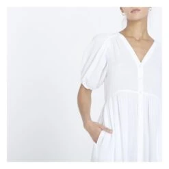Lennox Cotton Gauze Dress | White -A.P.C. Store unnamed file 1666