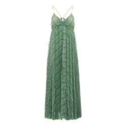 FORTE_FORTE Metallic Dress | Green